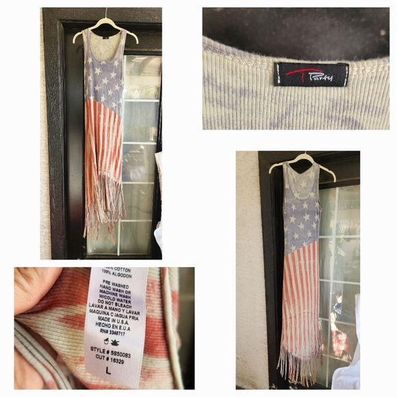 American Flag Fringe Dress - Picture 2 of 2
